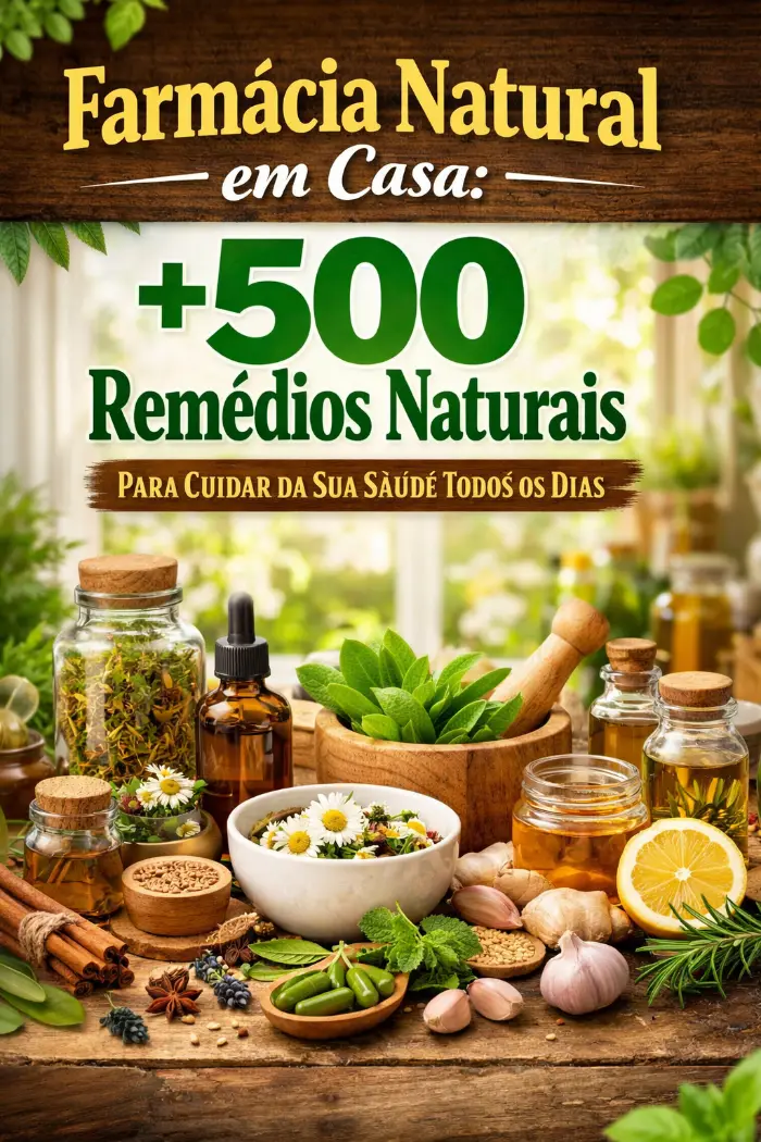 Farmácia Caseira e cuidados naturais para rotina saudável